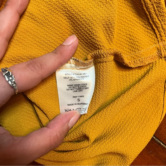 All In Favor Mustard Yellow Women's Top - Picture 8 of 8